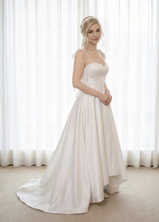 050-Soft-A-Line_Wide-Strap_Beaded-Bodice_Ruched-Waistband-asian-bridal-hire