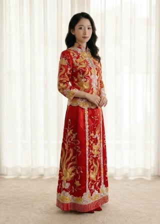 025-Soft-A-Line_Strapless_Beaded-Lace-Bodice_Simple-Tulle-Skirt-asian-bridal-hire