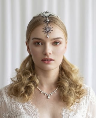 041-Dramatic-A-Line_Strapless_Drop-Waist-Bodice_Beaded-Hip-Trim-asian-bridal-hire