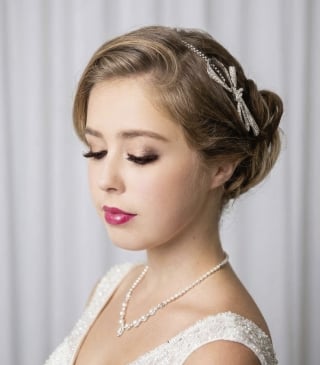 032-Dramatic-A-Line_Cap-Sleeve_Beaded-Tassel-Shoulder_Lace-Hem-asian-bridal-hire