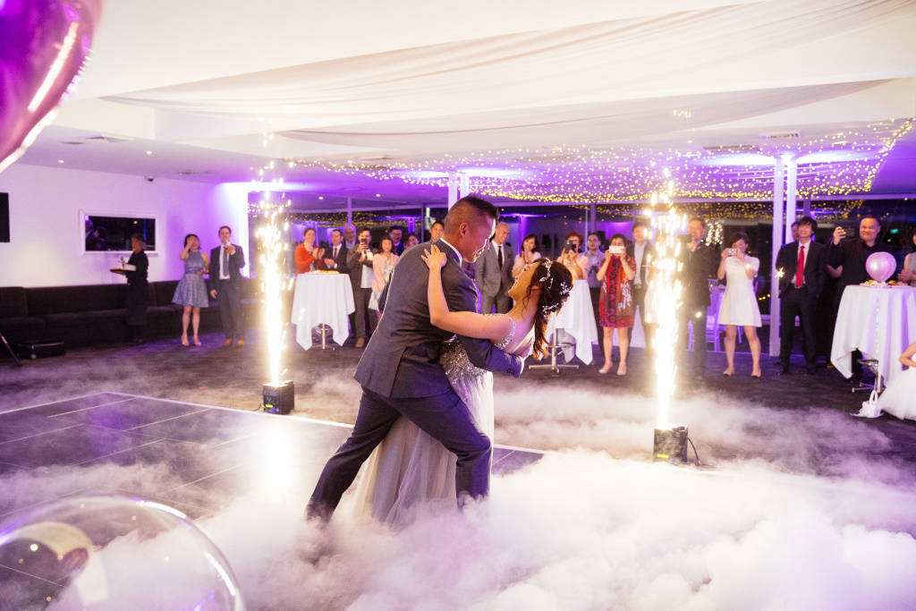 Wedding fireworks & dry ice