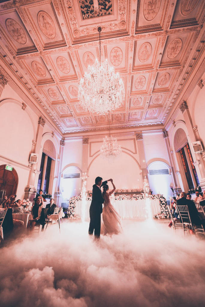 Wedding fireworks & dry ice