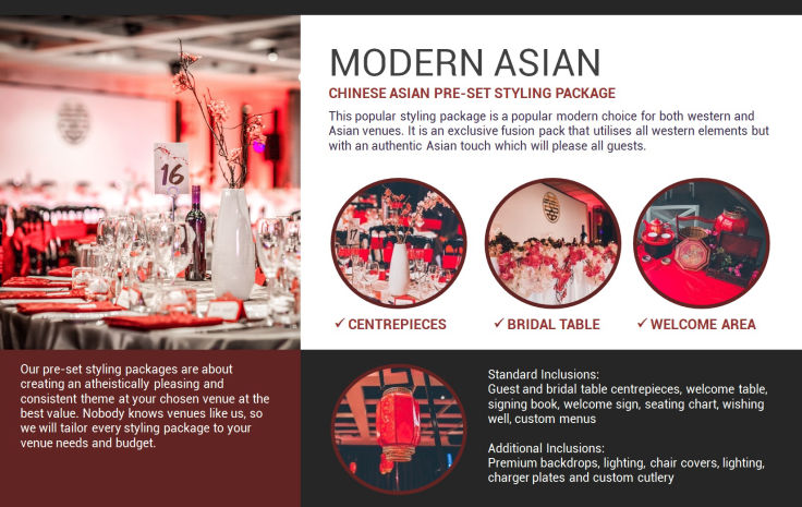 Modern Asian style decorations